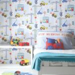Papel de Pared Make Believe - Roadworks Ahead Blue 11051