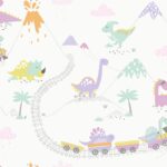 Papel de Pared Make Believe - Dino Town Multi 12530
