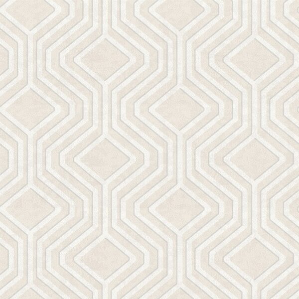 Papel de pared Geo Sequins Cream