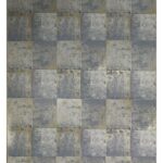 Papel de pared Metal Panel Blue