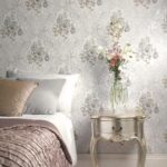 Papel de pared Brigitte non woven soft teal