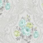 Papel de pared Brigitte non woven soft teal