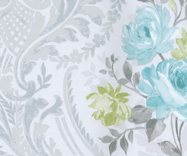 Papel de pared Brigitte non woven soft teal