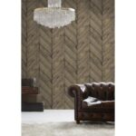 Papel de Pared Old wood chevron