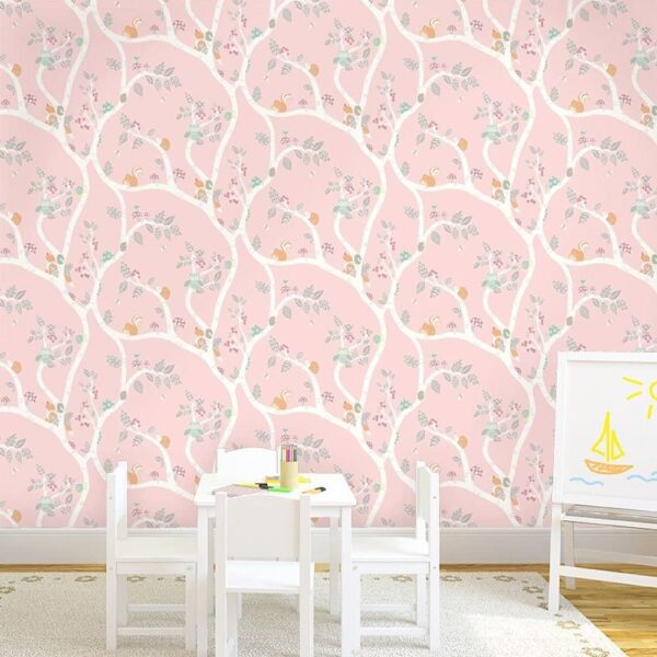 Papel de pared Dusky Pink 12492