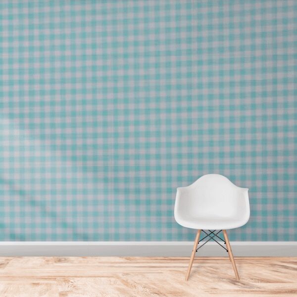 Papel de pared Gingham Mint 11090