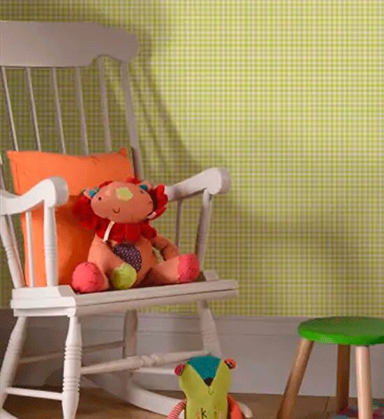 Papel de pared Gingham Mint 11090