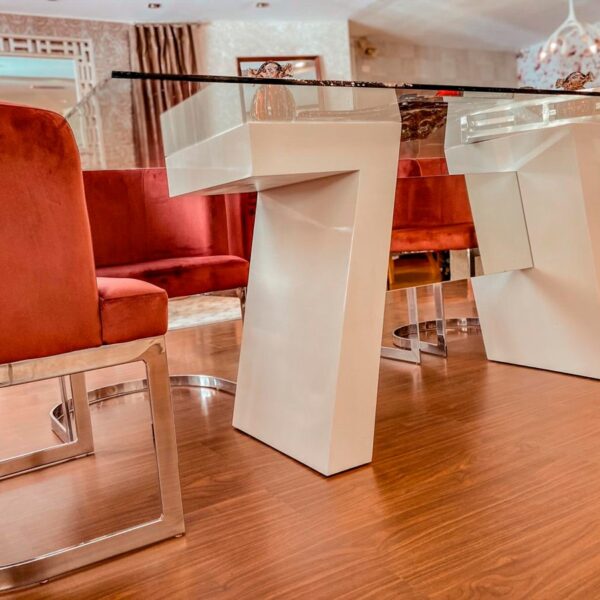 Mesa Comedor Arizona con vidrio