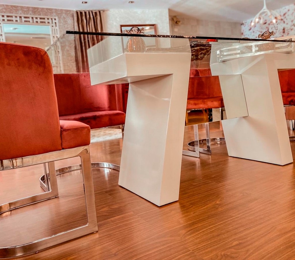 Mesa Comedor Arizona con vidrio
