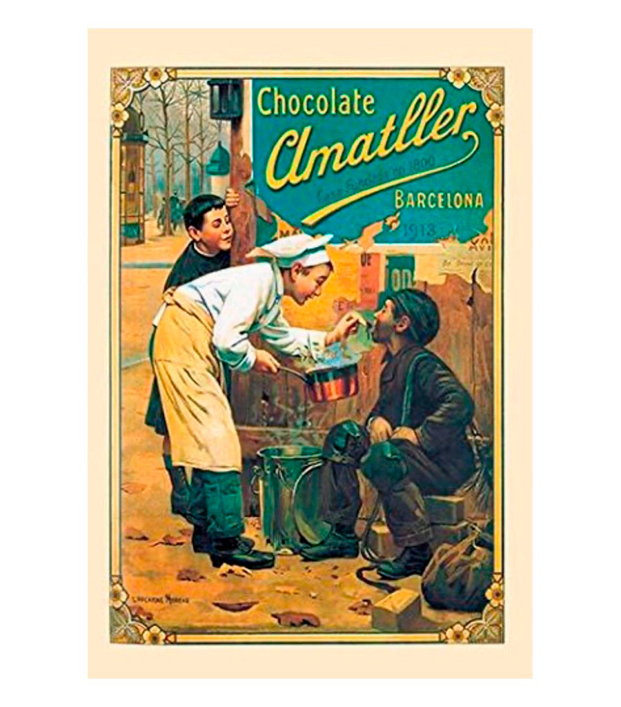 Cuadro vintage chocolate Amatller