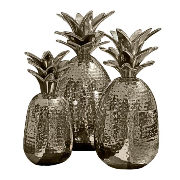 Set 3 Piñas Plateadas (para guardar objetos)