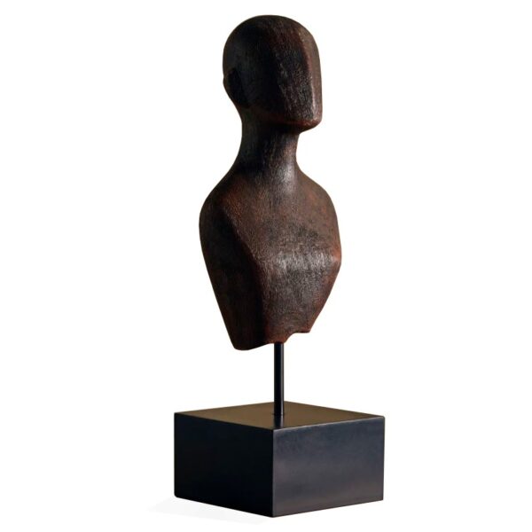 Escultura Busto En Madera