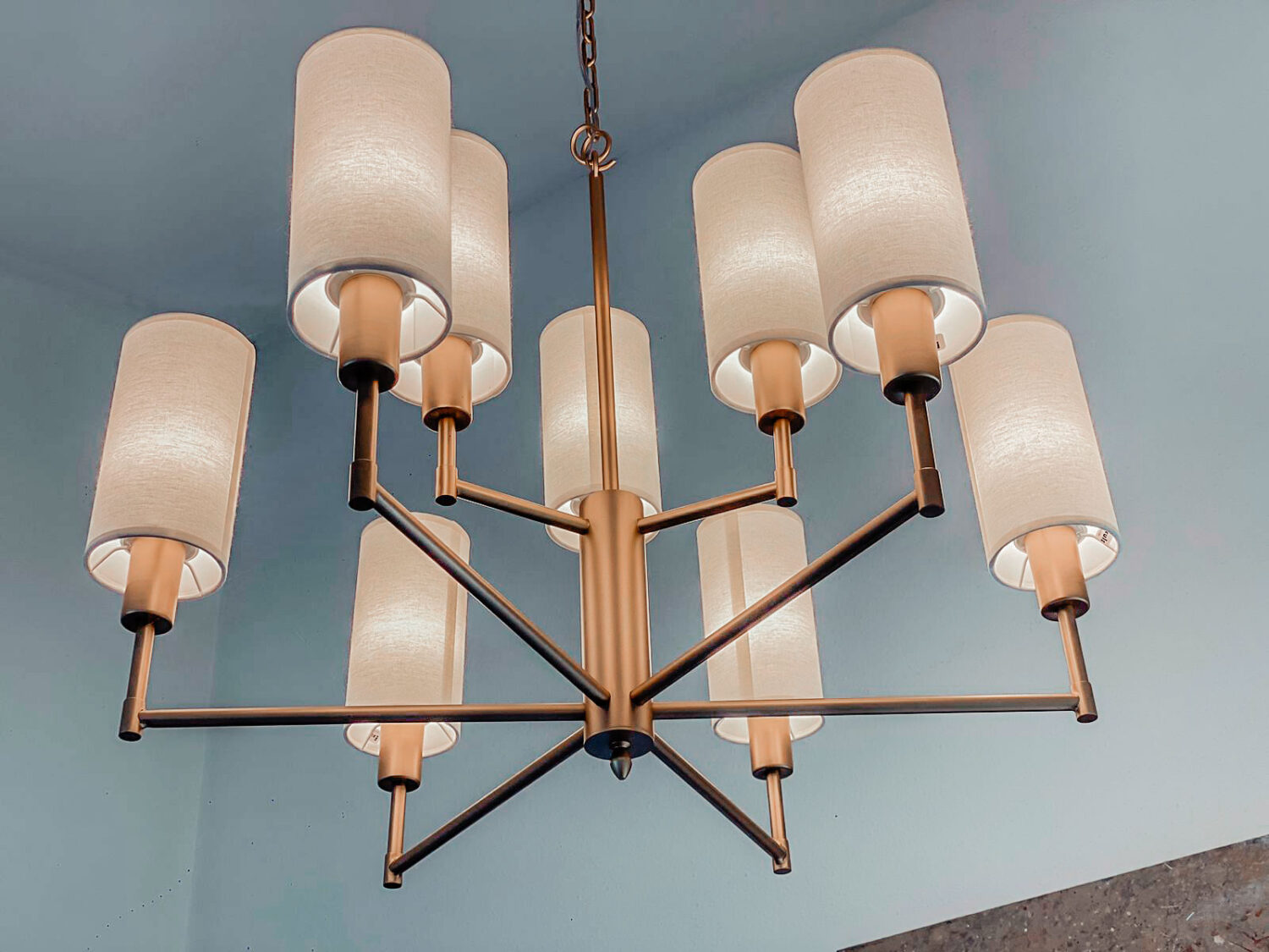 lámpara lustre mantua
