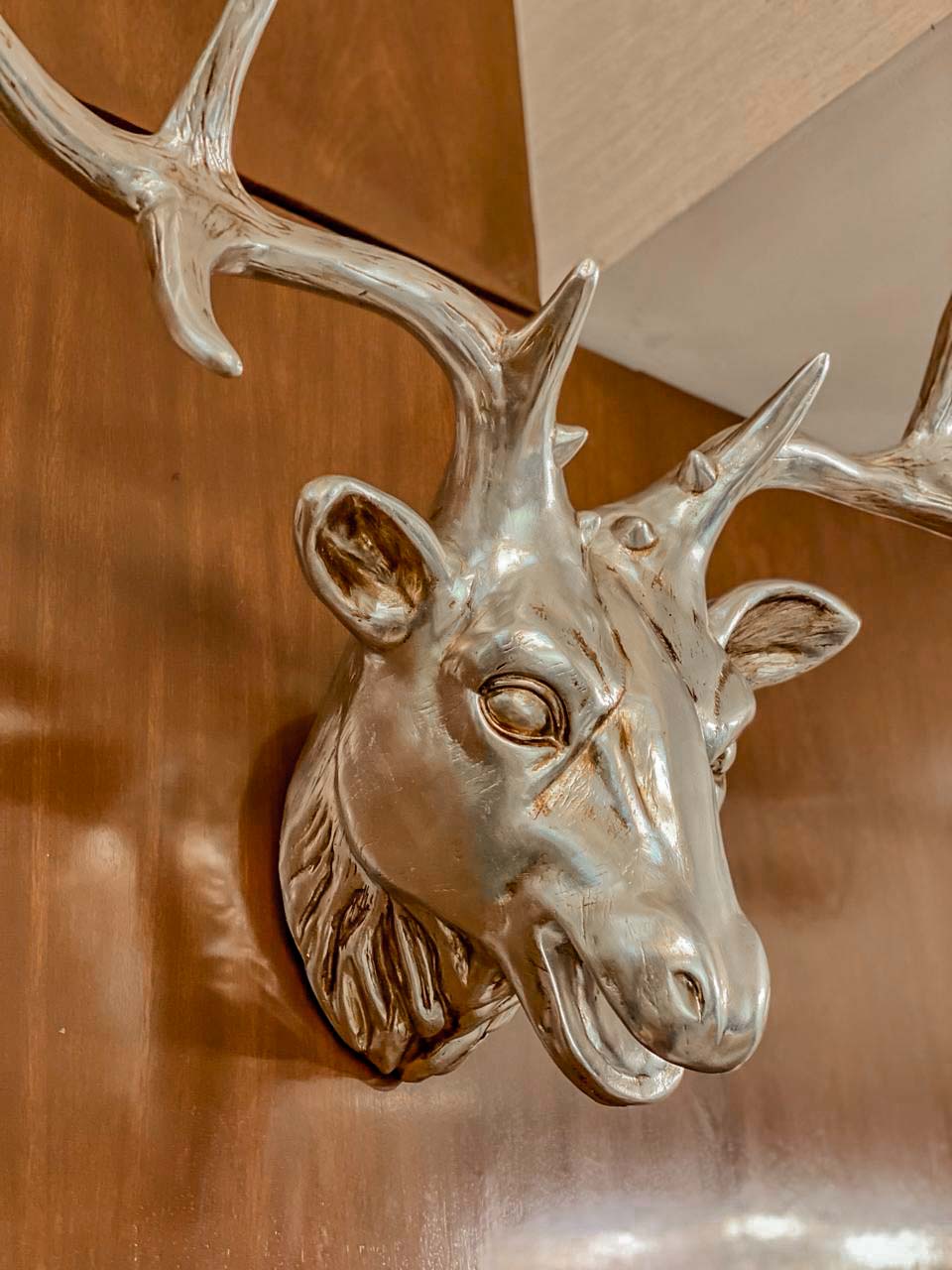 Ciervo Decoración Gesso Pan de Plata