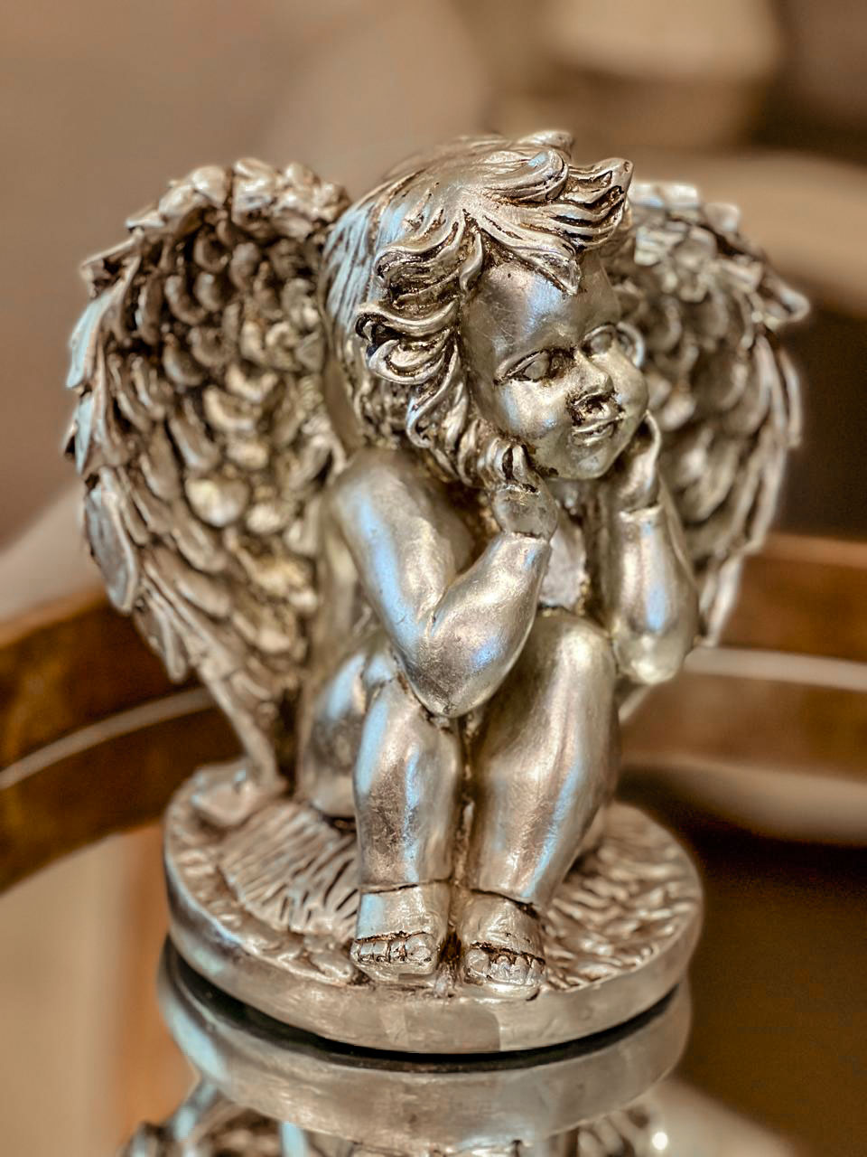 escultura angel decorativo