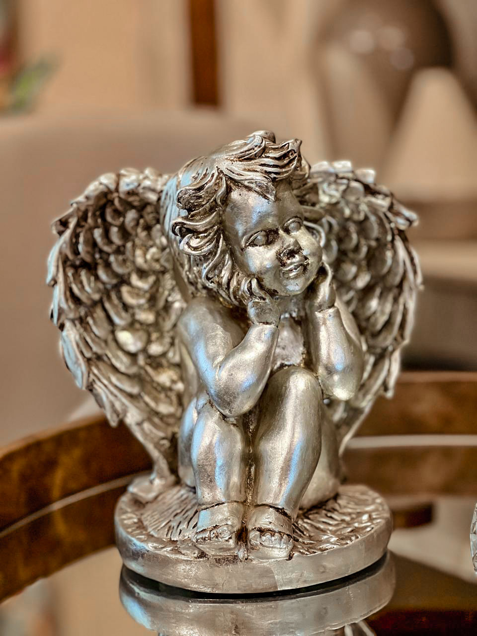 escultura angel decorativo