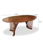 mesa comedor orn ovalada