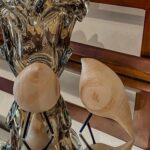 escultura passaro decorativa