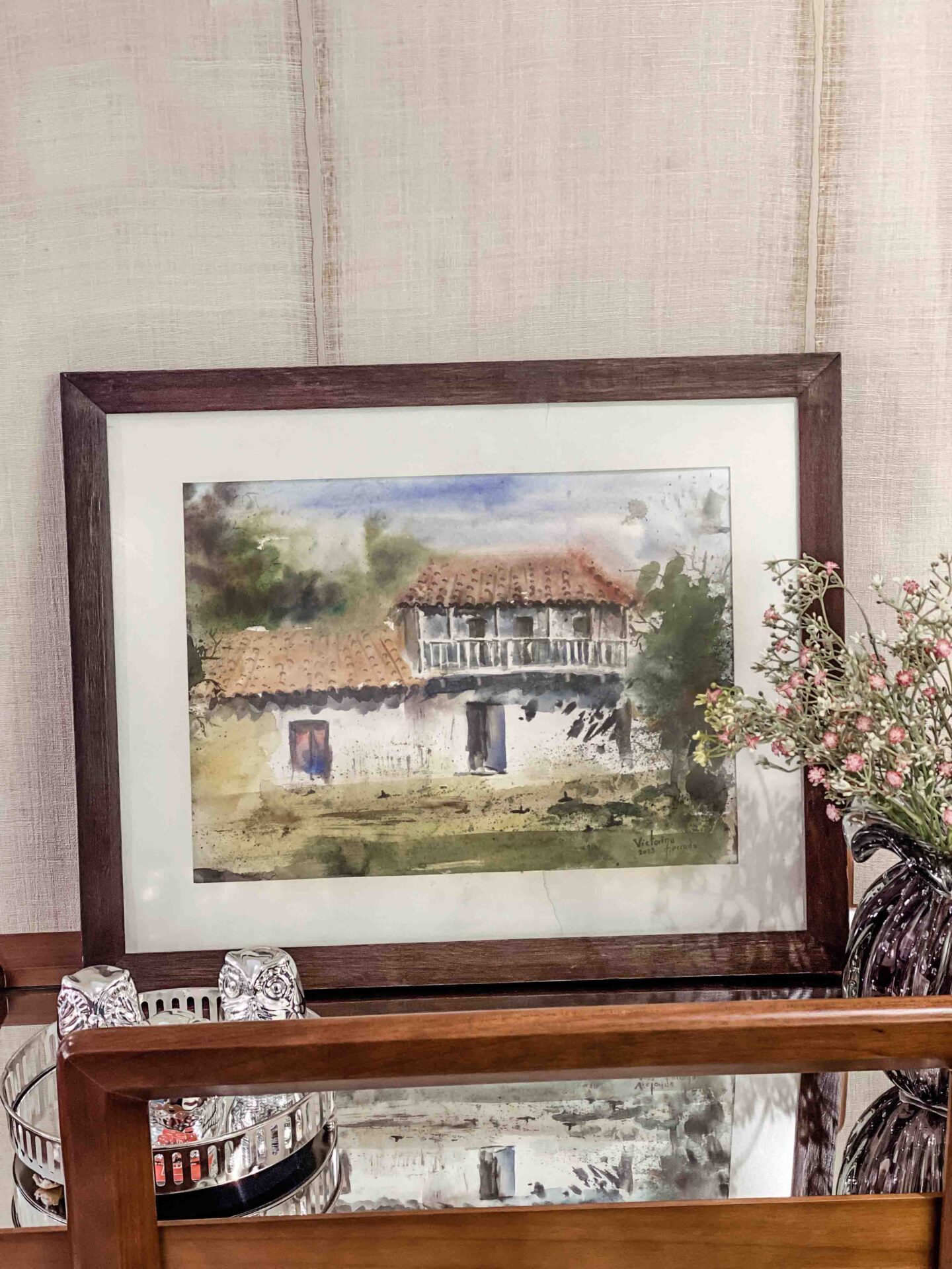 cuadro vieja casona
