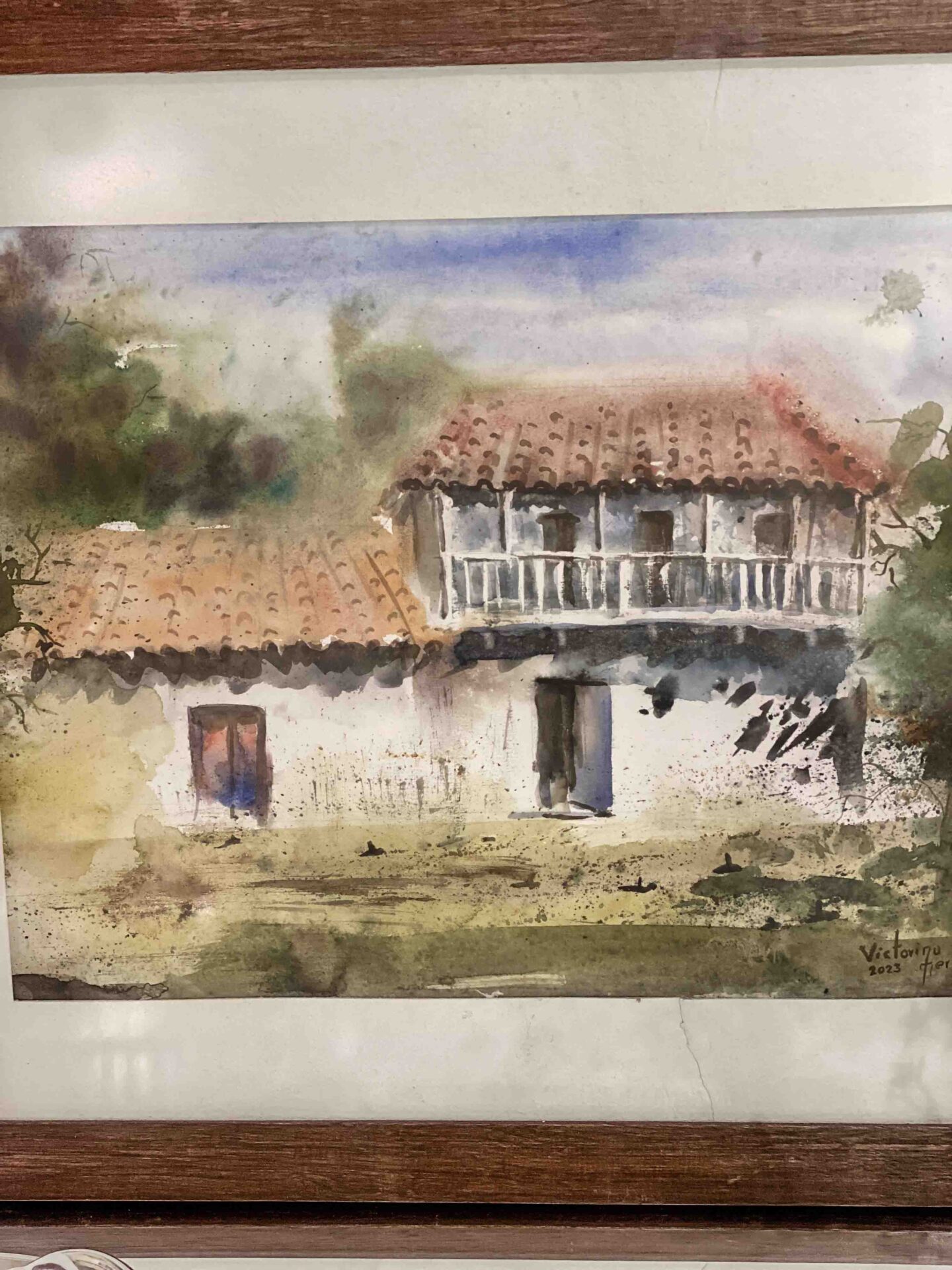 cuadro vieja casona