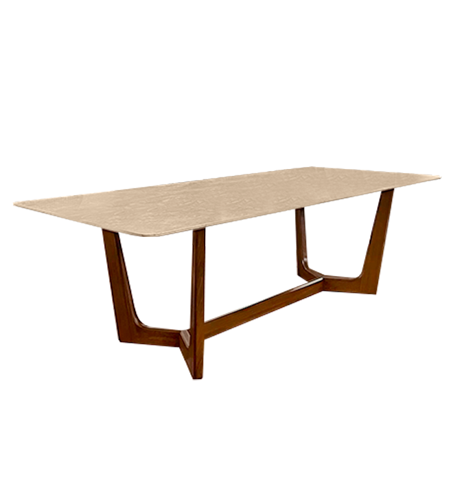 mesa comedor travertino