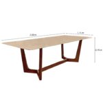 mesa comedor travertino