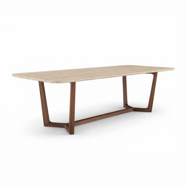 mesa comedor travertino
