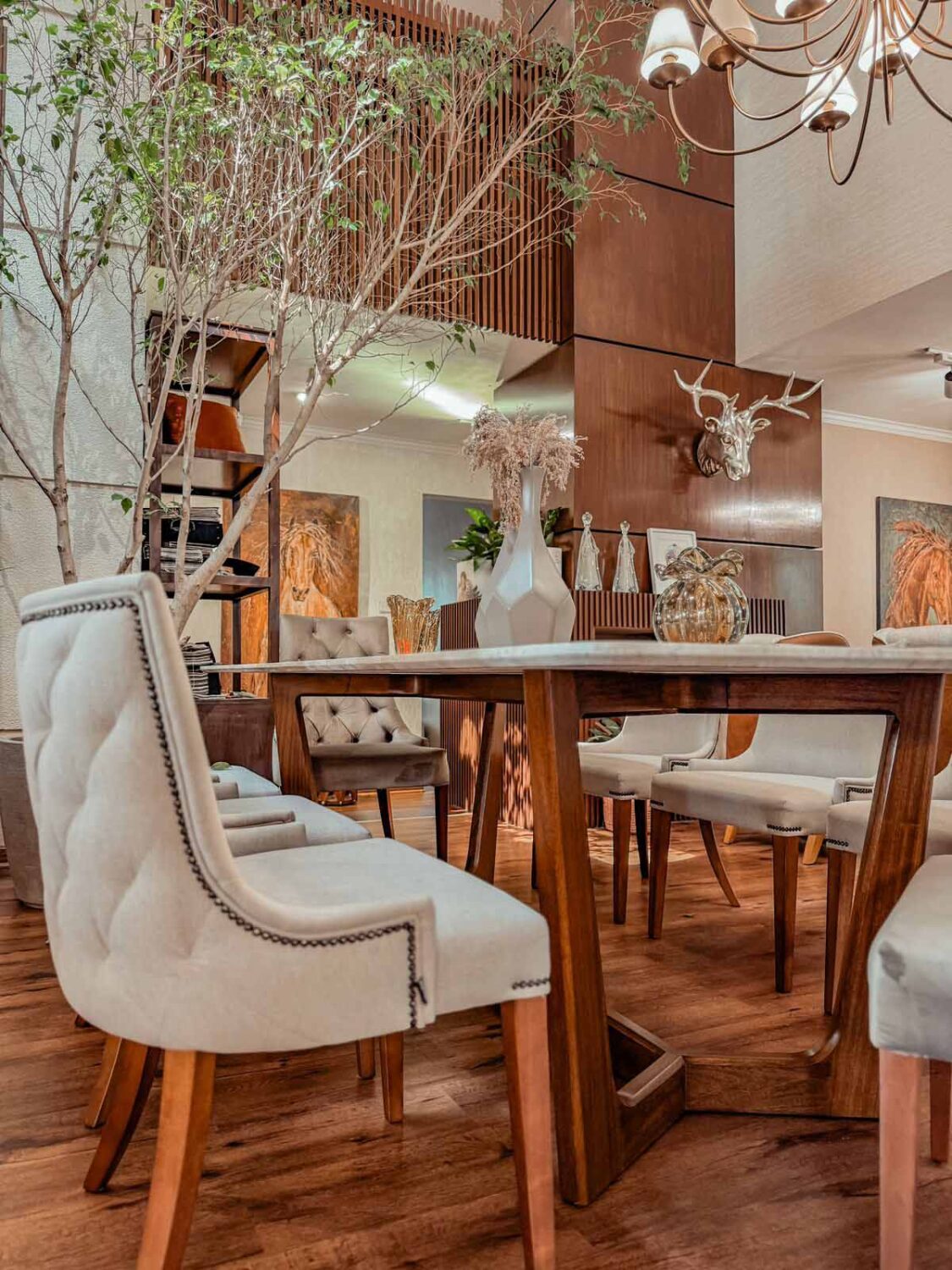 mesa comedor traventino