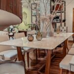 mesa comedor traventino