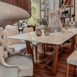 mesa comedor traventino
