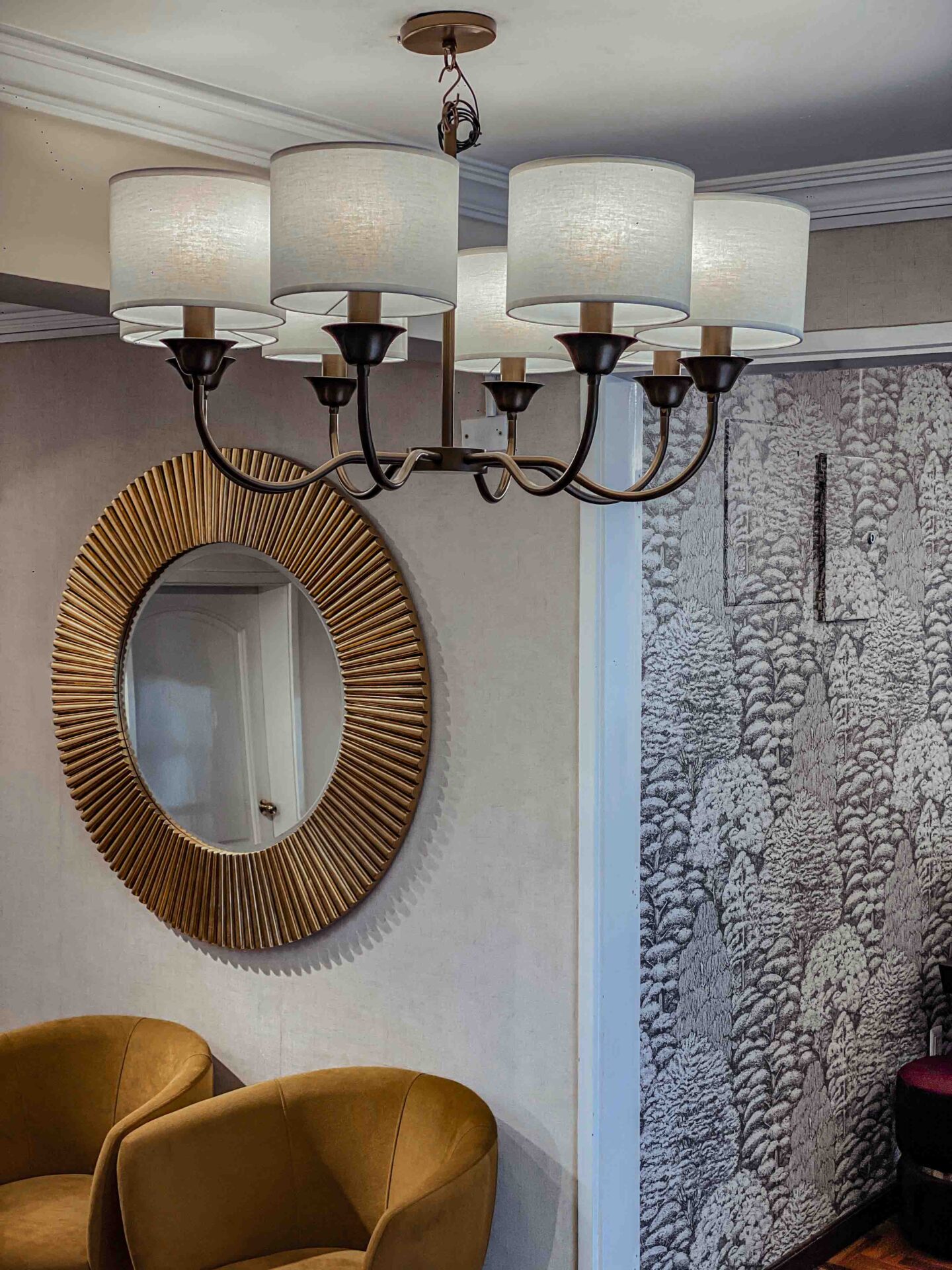 lampara lustre alba 8 brazos
