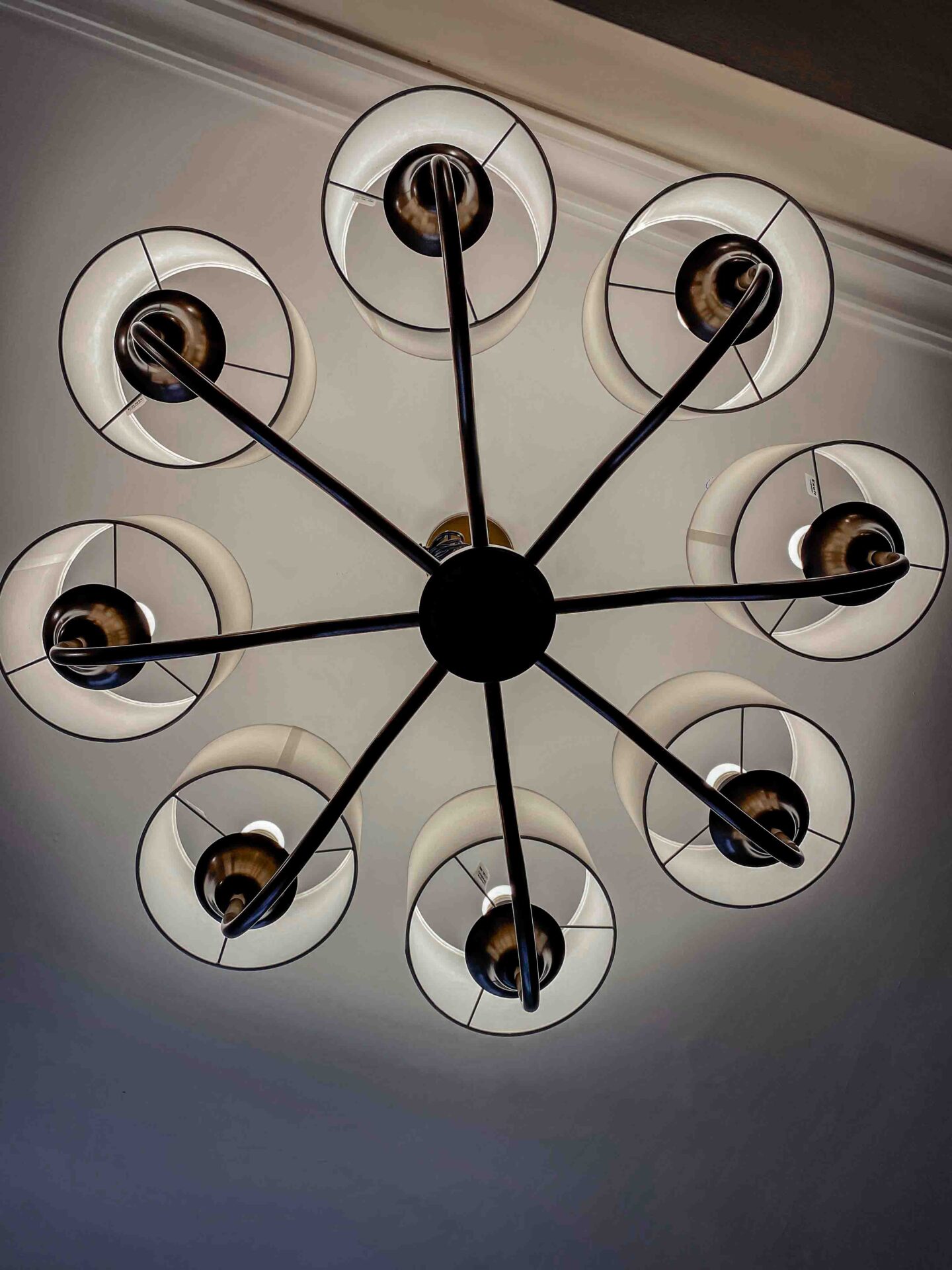 lampara lustre alba 8 brazos