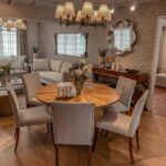 lampara lustre leone 8 brazos
