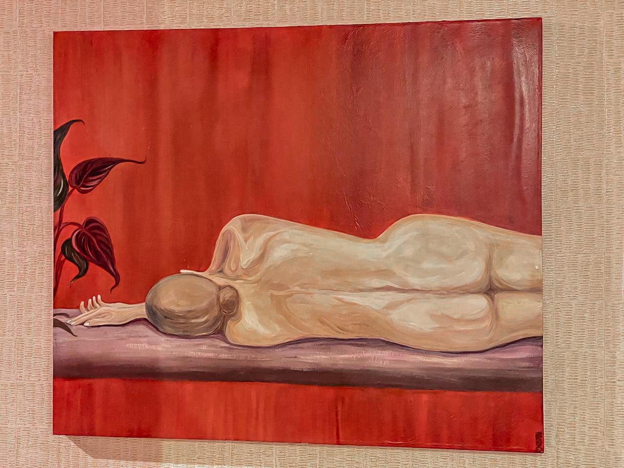 cuadro rojo paz