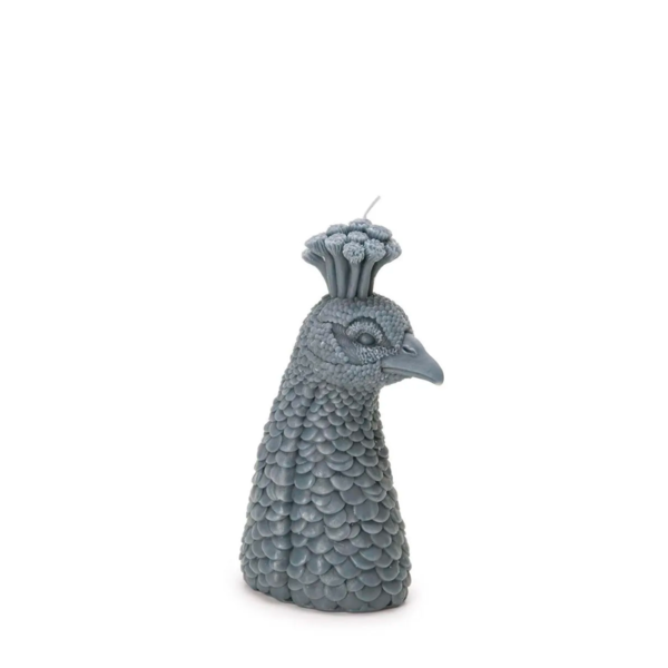 adorno escultura vela pavo