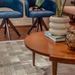 alfombra patchwork cuero