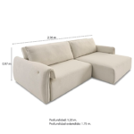 sofa trento extensible
