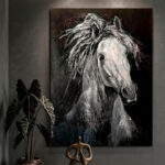cuadro white horse