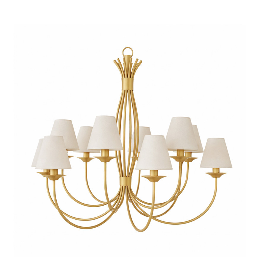 lampara lustre 12 puntas