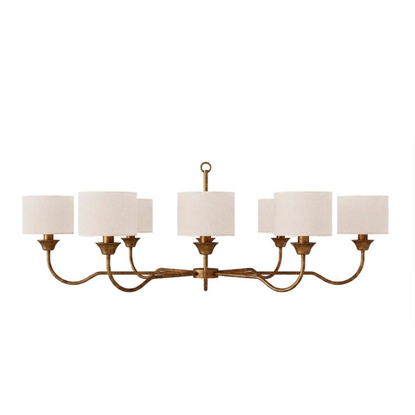 lampara lustre alba alongado