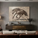 cuadro caballo galope