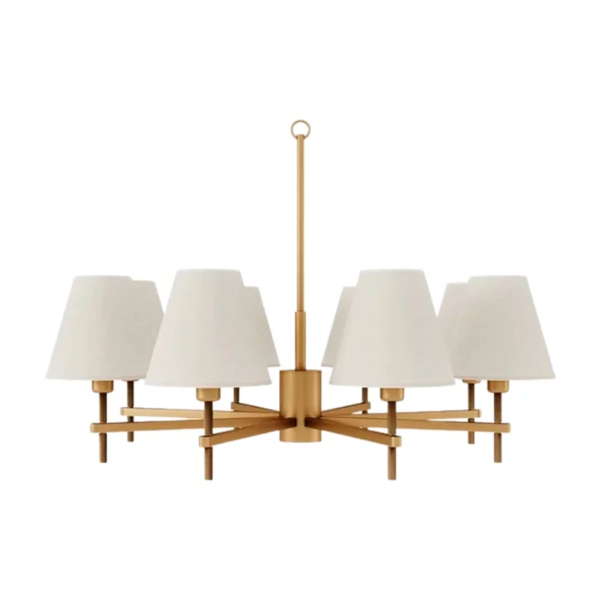 lampara lustre leone 8 brazos